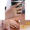 Contemporary Adjustable Twist Ring For Couples Made With High Quality Gold Plated Brass