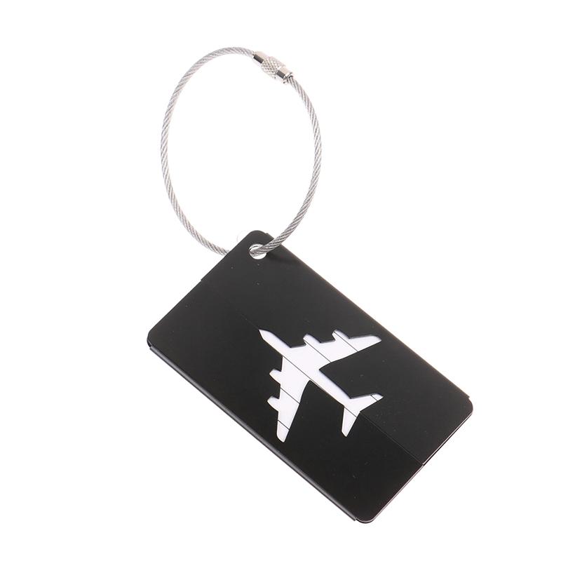 Aluminum Alloy Travel Luggage Tags Baggage Suitcase Address Tag Label