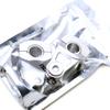 Nakira Motorrad Lenkererhöhung Lenkererhöhungsadapter Höhe 55mm PCX CB250F nkr1053 22,2mm 28,6mm MT-25 (Silber)