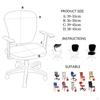 Computer Chair Covers Office Cover Furniture Decoration Desk for Dining Room Study