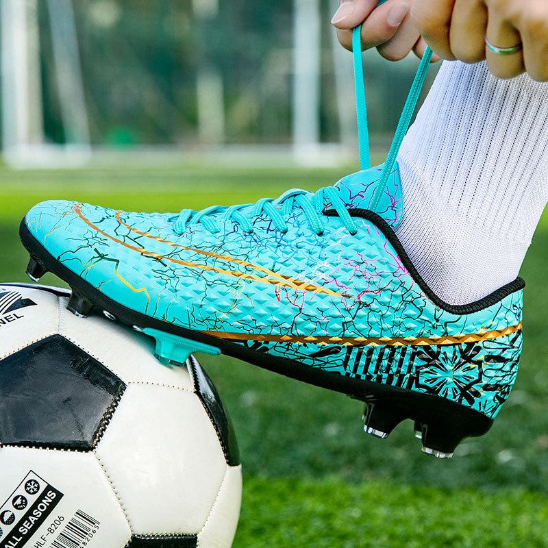 New Professional Football Shoes Men's and Women's AG Long Nails TF Broken Nails Youth Students Grass Competition Training Shoes