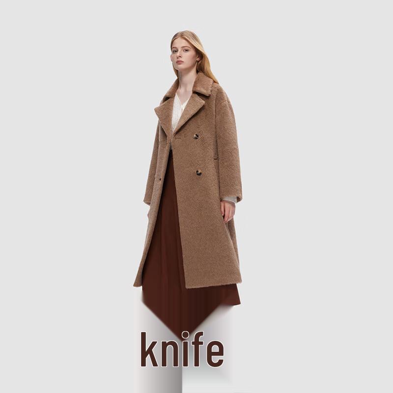 ELLASSAY Women's Elegant Wool Blend Mid-Length Coat