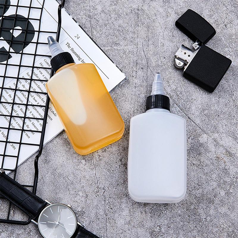 2/5Pcs 120Ml Olive Oil Dispenser Bottle For Camping With Twist Top Leak-Proof Squeeze Condiment Bottle For Seasoning Oil