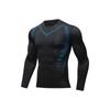 Men's Quick-Drying Long-Sleeve Athletic Bodysuit - High Elasticity & Breathable Fitness Wear