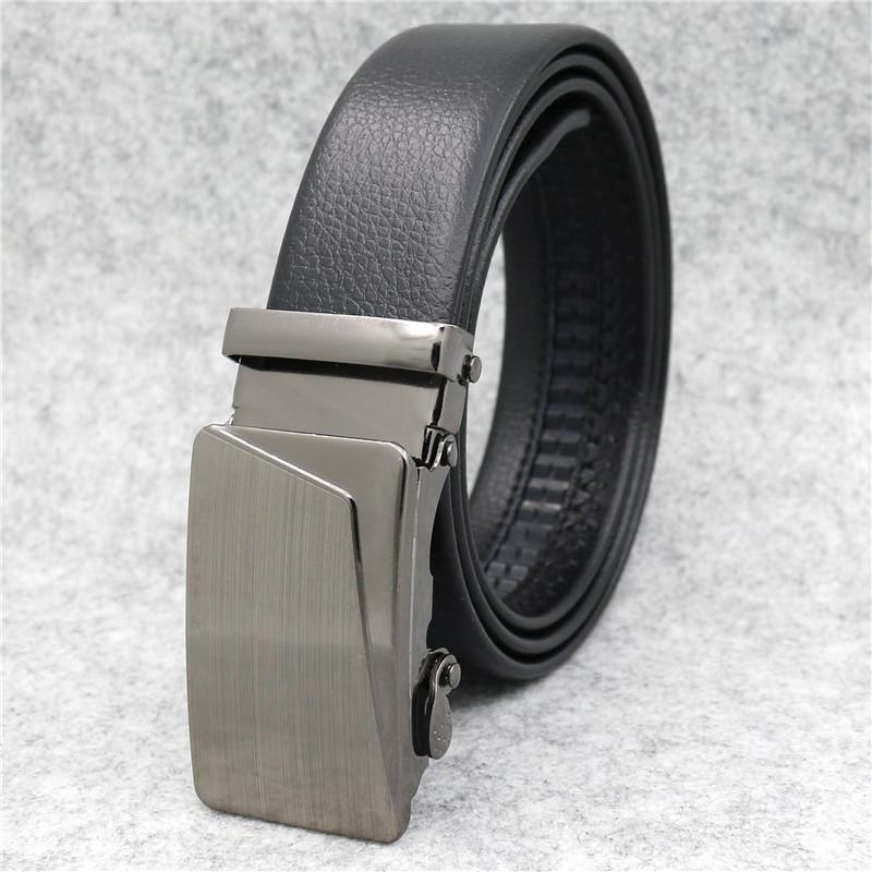 Hi Men's Leather Belt Luxury Designer Belts Men High Quality Male Metal Buckle Belt