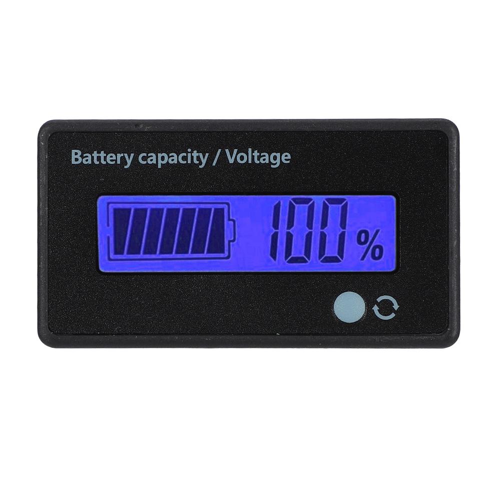 

GY 6D PCB HTN Sound light Alarm Battery Capacity Monitor Indicator Display 12 84V (Blue Light)