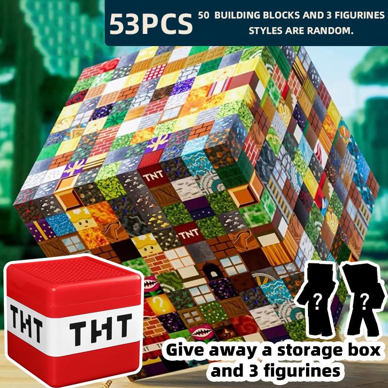 

Magnetic building block toy storage box set Children s DIY assembly toys - Educational toys Model building blocks Christmas gift