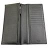 Used 180053 PRADA Prada leather bi-fold long wallet black black