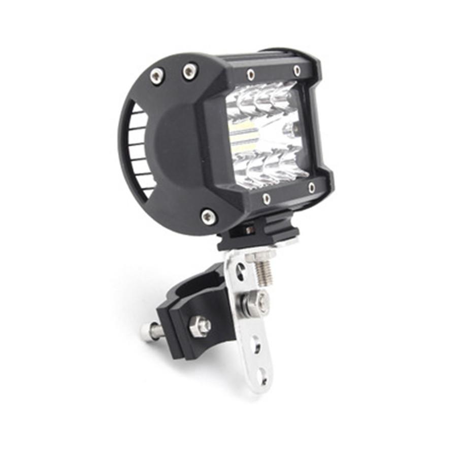 Headlight Tube Fork Bracket Stainless Steel Adjustable For Car Truck 18-52mm