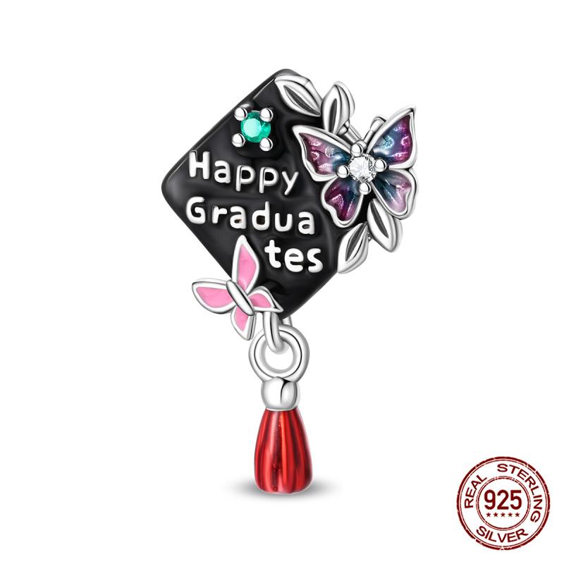 100% Copper Original Cat Couple Chain Beads Romantic Butterfly Charms Fit Bracelet Diy Jewelry Making Women Gift