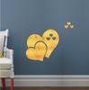 Self-Adhesive Heart Wall Stickers: 3D Acrylic Mirror for Living Room Decoration