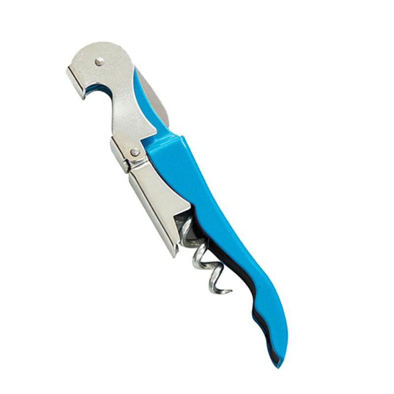 Stainless Steel Corkscrew Wine Key Beer Bottle Opener Foil Cutter Wood Handle Openers Waiters Wine Knife Corkscrews Sommelier