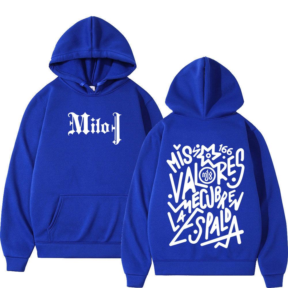 Rapper Milo J Fashion Graphic Hoodie Women Vintage Pullover Loose Casual Thick Gothic Punk Hooded Sweatshirts Top