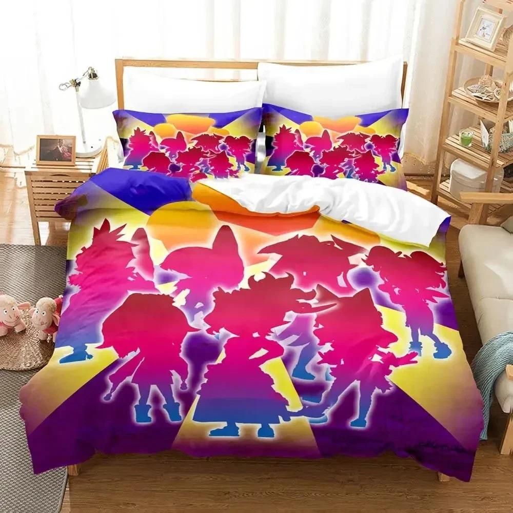 Breathable Elegant King Queen Quilt Comforter 3D Print Anime Disgaea Bed Size Boys Adult