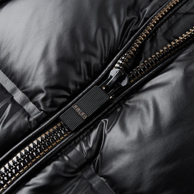 Men's Hooded White Duck Down Jacket - 2025 Winter Business Casual Outerwear.