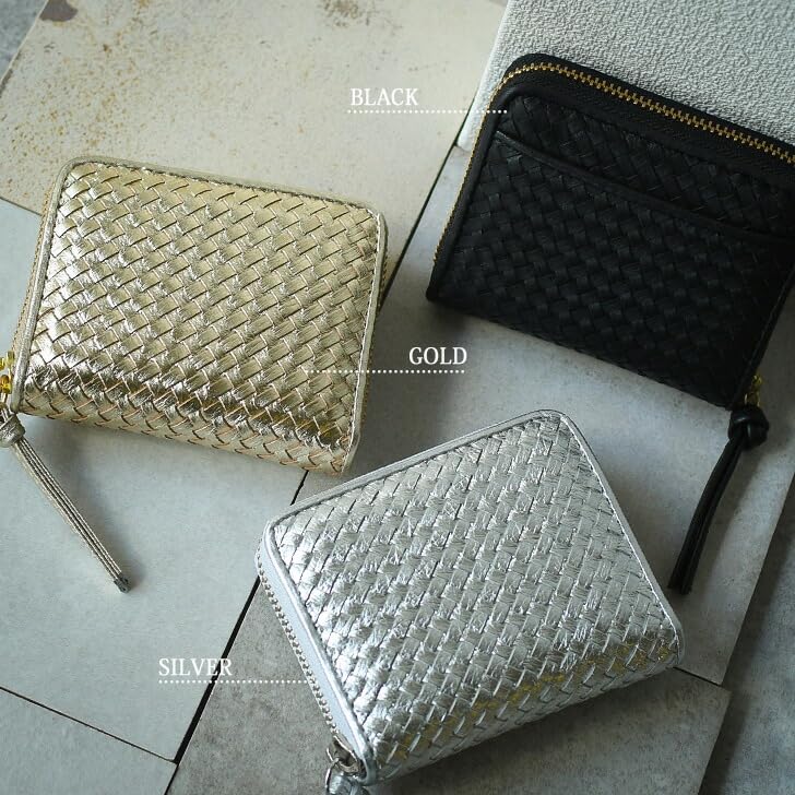Leather Mesh Accordion Card Wallet