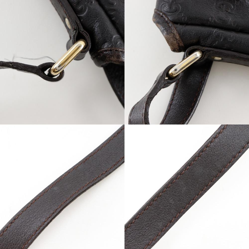 GUCCI GG Shoulder Bag 223666 Brown Sima leather unisex Used