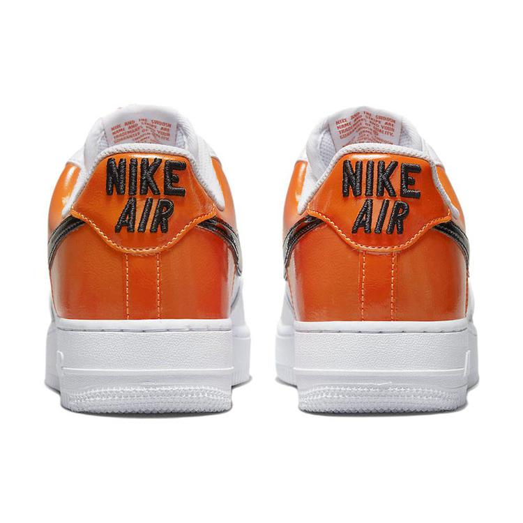 New Nike Air Force 1 Low '07 Essential White/Brilliant Orange Women's DJ9942-103