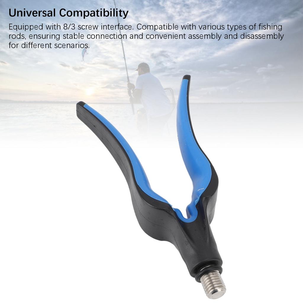 Fishing Rod Grip Rest Fishing Rod Rest TRP Rubber Wrap Quick Line Pass Fishing Rod Grip Rest Holder Bracket 8/3 Screw Interface