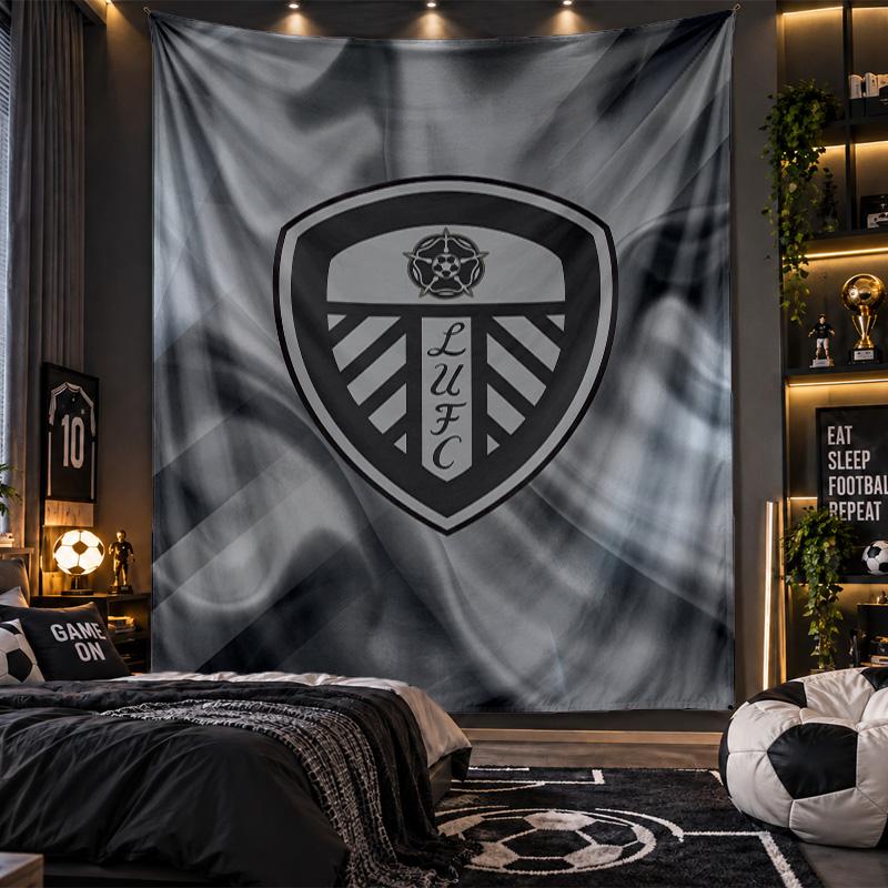 Wall Hanging Tapestry Leeds United Print Cloth for Living Room Bedroom Home Decor