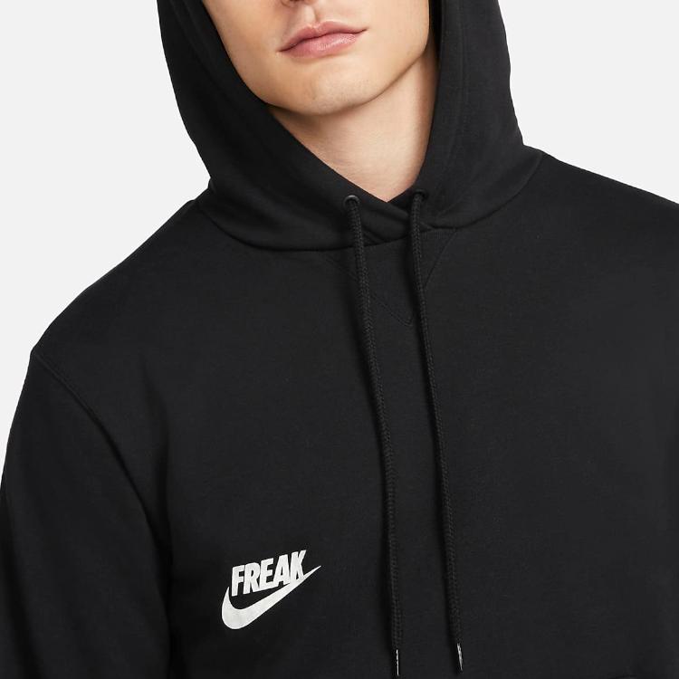 Nike Logo Print Drawstring Hoodie Men Hoodie Black DQ5650-010