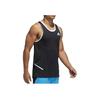 Adidas Act Tank Logo Color Block Round Neck Casual Comfortable Vest Men Tops Black DP4775