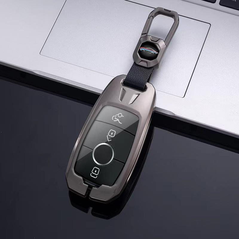 Metal Zinc Car Remote Key Case Cover Shell For A C E S G Class GLC CLE CLA GLB GLS W177 W205 W213 W222 X167 AMG