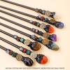 1pc Natural crystal Rolling Stone twelve Constellations scepter Magic wand Handmade DIY fairy wand magic wand propscrystal tower