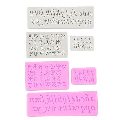 Alphabet Number Letter Silicone Mold Sugarcraft Cupcake Baking Mold Fondant  Tools