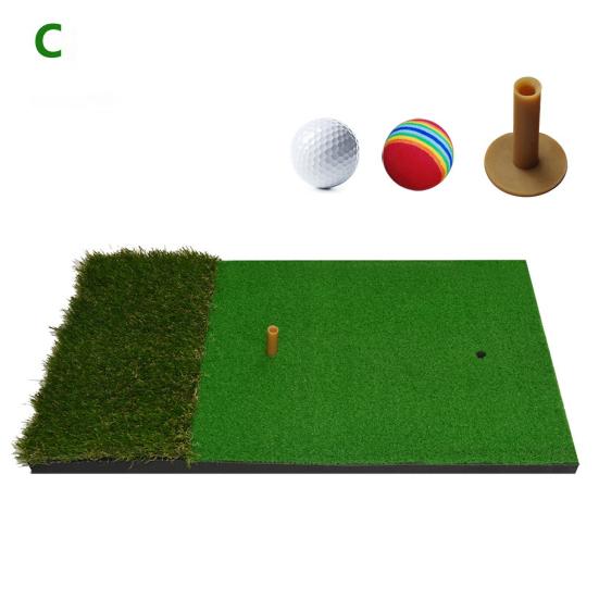 Golf Mat Training Practice Hitting Faux Turf Grass Pad Indoor Exercise Cushion