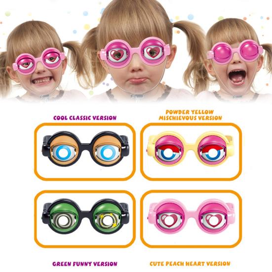 Komik Yanıp Sönen Gözler parti gözlüğü Ayarlanabilir Halat Kontrollü Komik Yetişkinler Çocuklar Prank Gözlük Gözlük Fotoğraf Prop Parti Malzemeleri