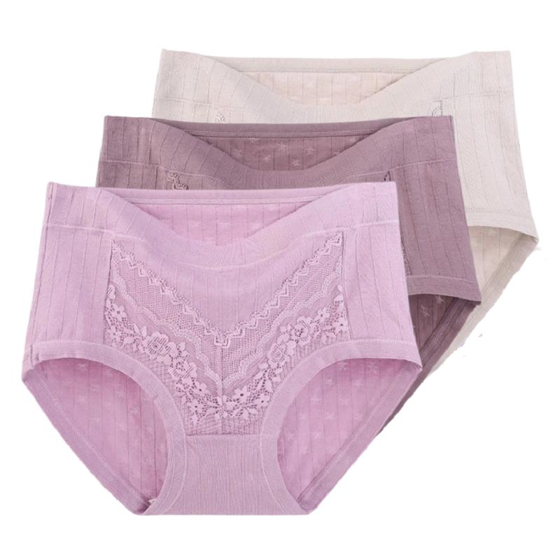 3 Stück Damen Slips XL 2XL 3XL 4XL 5XL 6XL Übergröße Höschen Hohe Taille Unterwäsche Atmungsaktive Unterhose