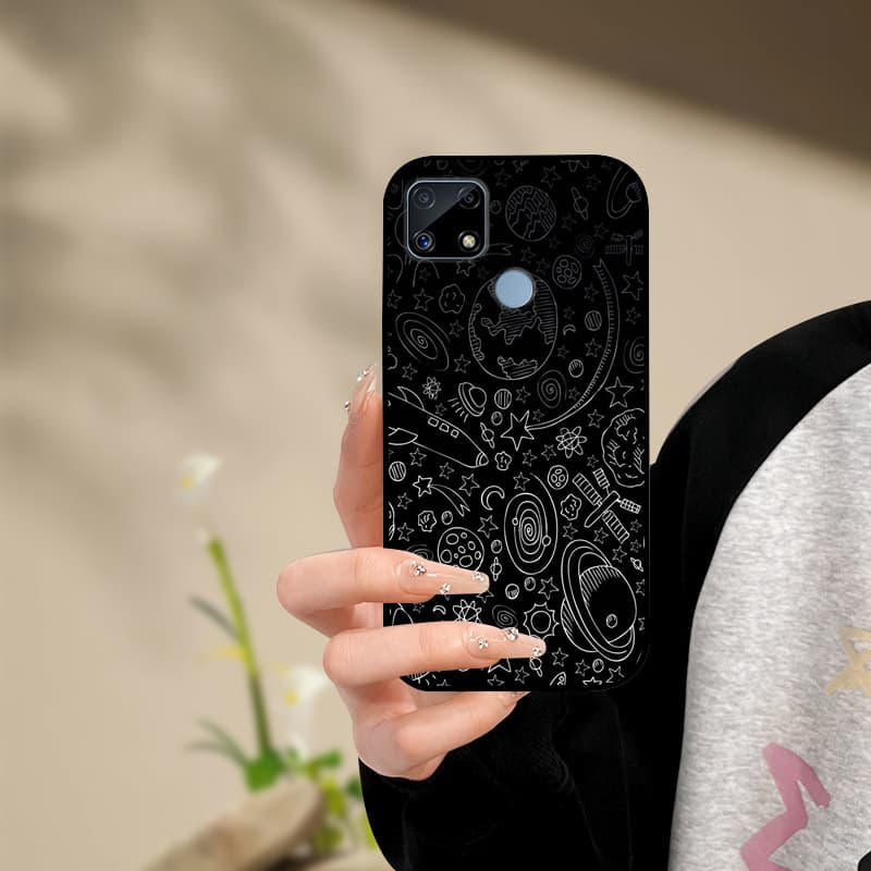 Silicone Phone Case For Realme C25s C25 Cover Painted Soft  For Realme C25 C25S C21 C21Y C25Y Phone Case RealmeC25s C 25 s Funda