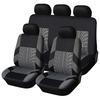 9Pcs Luxury Car Seat Covers Front Back Seat Black Scratch proof Four Seasons Bottoms Protectors Compatible with 90% Vehicles for Most Car Truck Suv