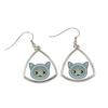 British Shorthair - Elegant Metal Earrings As a Gift from the Brand