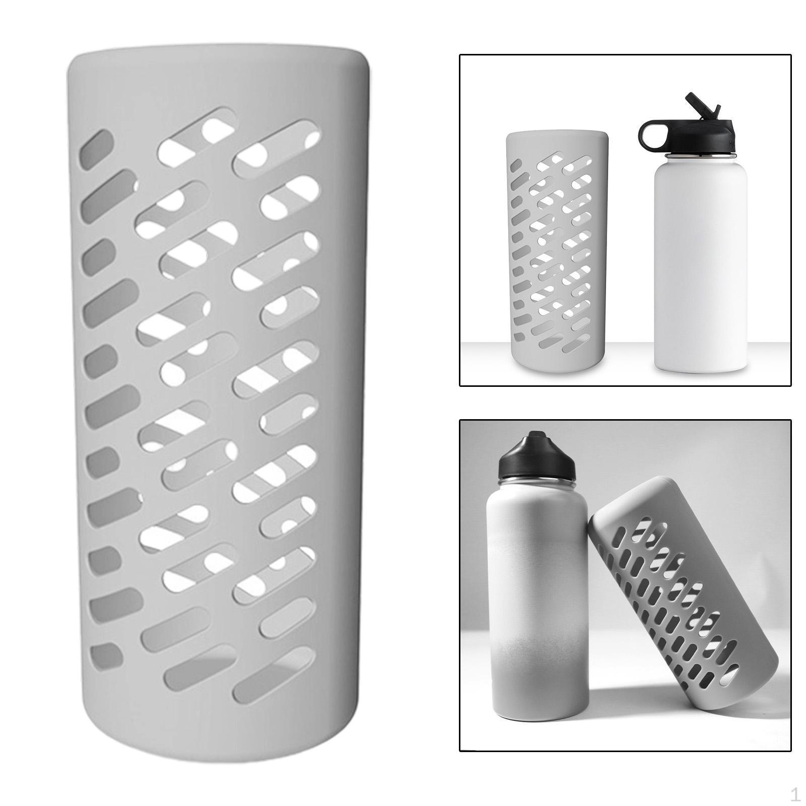 

Water Bottle Silicone Sleeve Cover Reusable Versatile Holder for Travel Swimming 18OZ