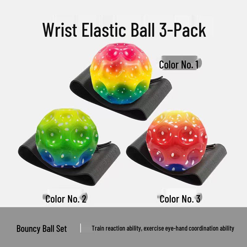 Moonstone Elastic Wrist Ball - Children’s Decompression Return Ball for Outdoor Play