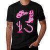 Pink Cowboy Collection Tshirt Streetwear Print Tee Shirt Tshirt