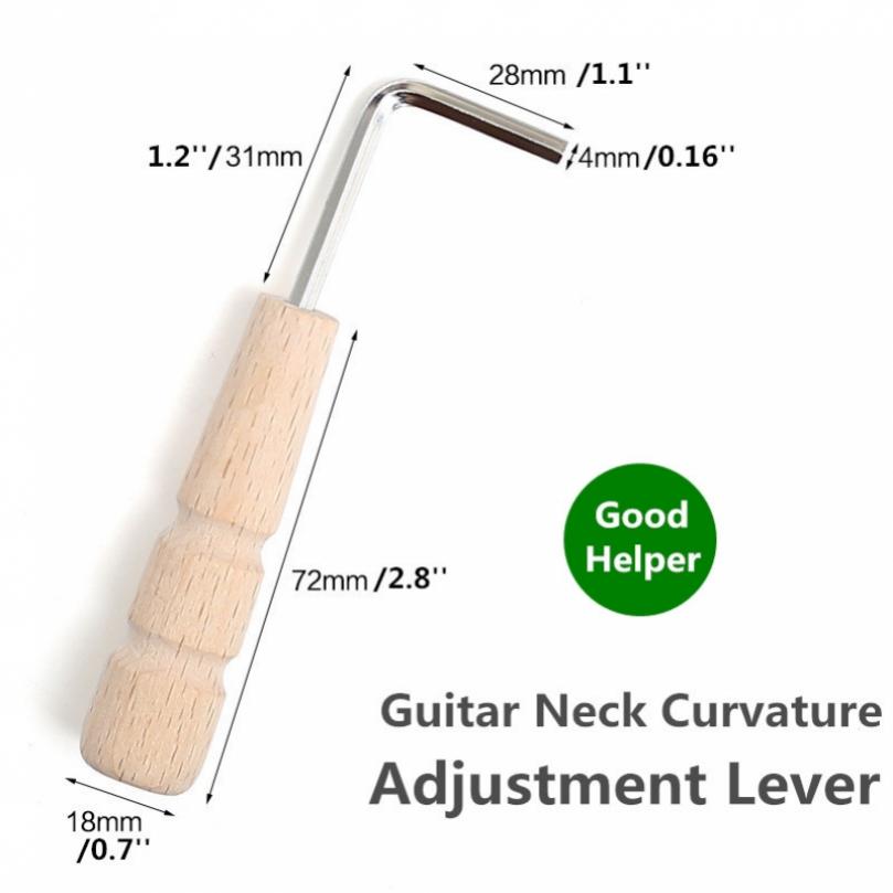 4mm Wood Guitar Neck Hexagonal Wrench for Acoustic Guitar Bass Electric Guitar Adjustment