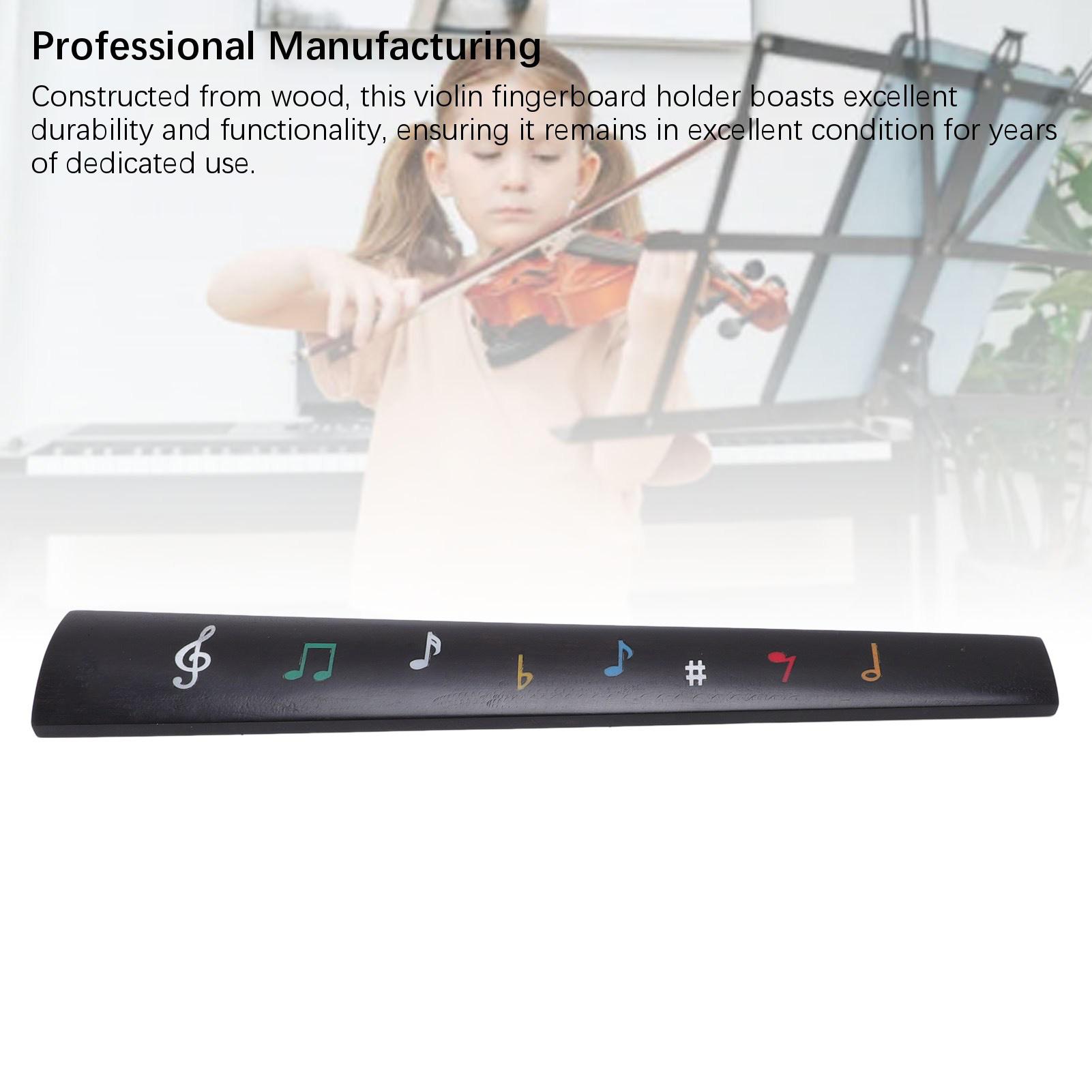 

44 Накладка для скрипки Дерево Тонко изготовленная Профессиональная замена накладки для скрипки