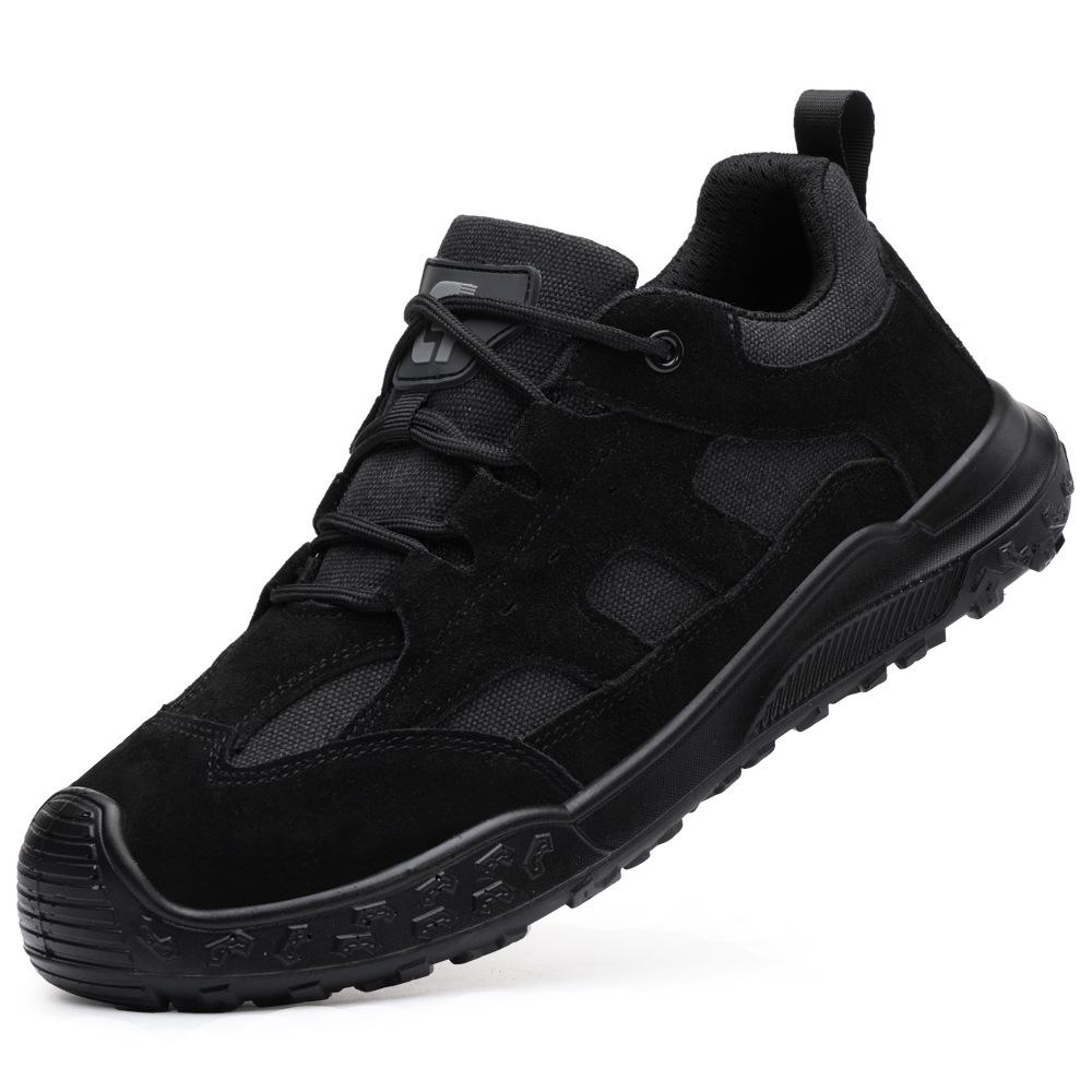 Men's Breathable Steel Toe Safety Shoes: Anti-Smash, Anti-Puncture, Wear-Resistant, Comfortable Summer Protection Footwear