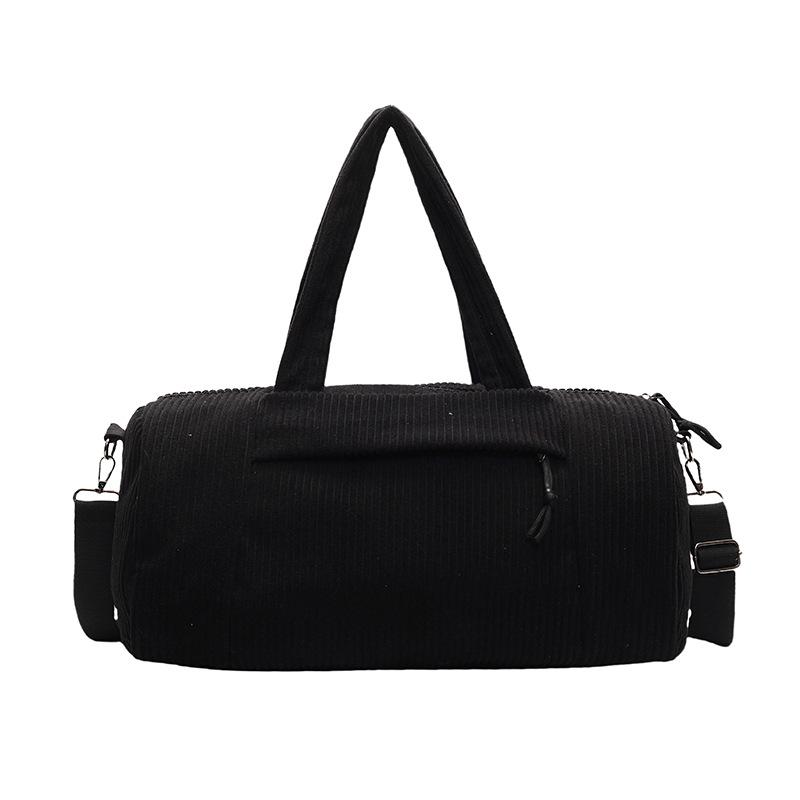 High Quality Travel Bag Corduroy Shoulder Crossbody Duffle Bag for Women Ladies Tote Luggage Bag Large Designer Handbags