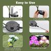 Solar Powered Hydrangea LED Light, Realistic Artificial Solar Garden Light, Semi-Flush Lawn Lamp for Outdoor Courtyard, Pathway