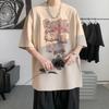 Unisexs Cotton Tshirts White 5XL Unisexs Oversized T Shirt Summer Casual Wear Letter Anime Print Tee Shirts for Unisex Male Clothes