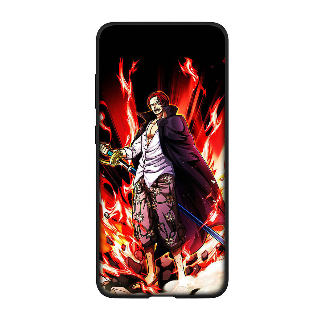 for Samsung Galaxy S25 S24 S23 iPhone 17 16 15 Xiaomi Redmi Note 14 13 12 Plus Pro Max A37 A57 Case Shanks Red Hair Luffy One Piece OPPO Huawei Cover