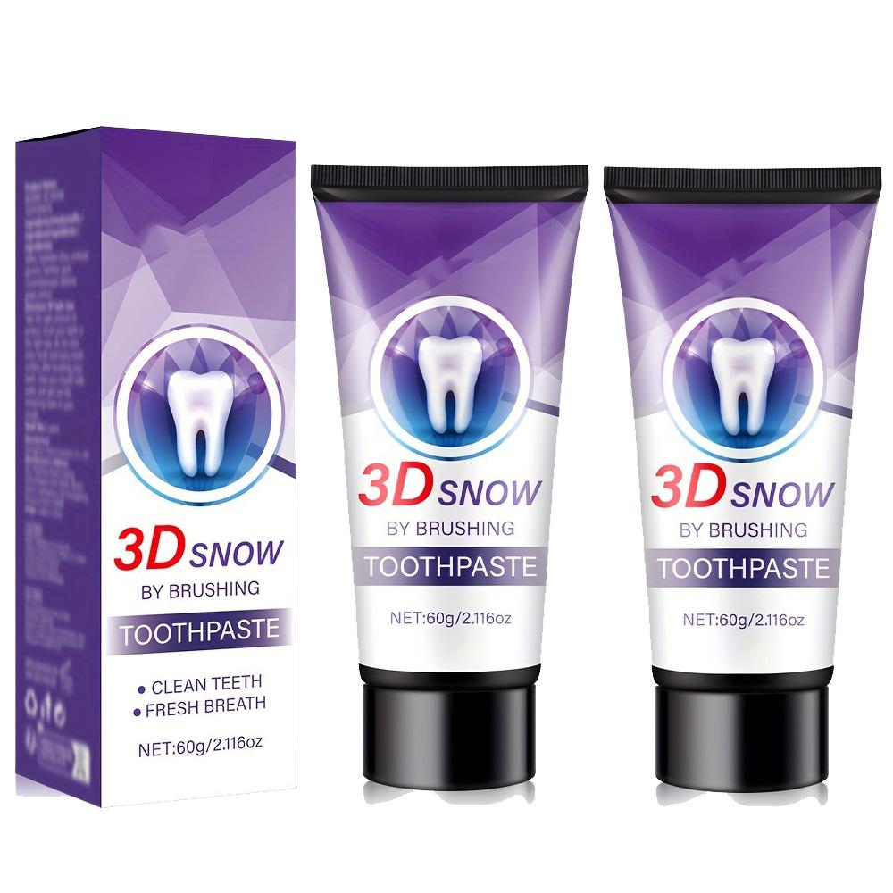 3D Snow Toothpaste - Whitening, Moisturizing Cream Toothpaste for Basic Cleaning, Fresh Mint Aroma, Supports Gum Health, 120g