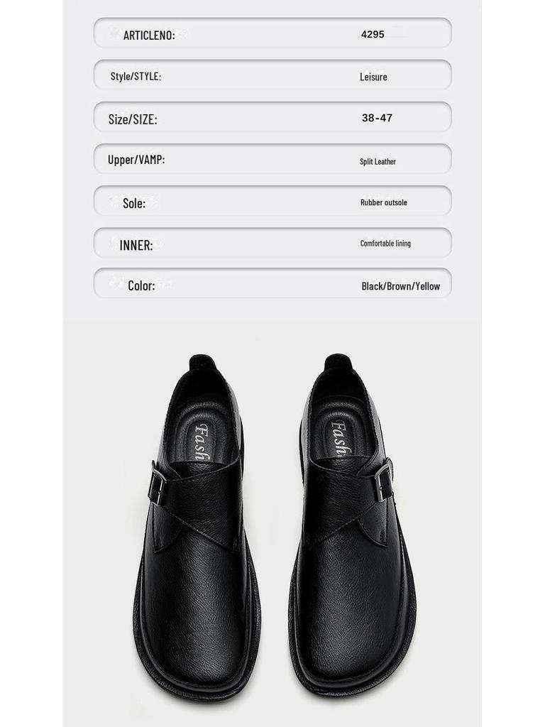 Herren Vielseitige Echtleder Freizeitschuhe, Größen 45-47, mit Weichsohlen für täglichen Komfort.