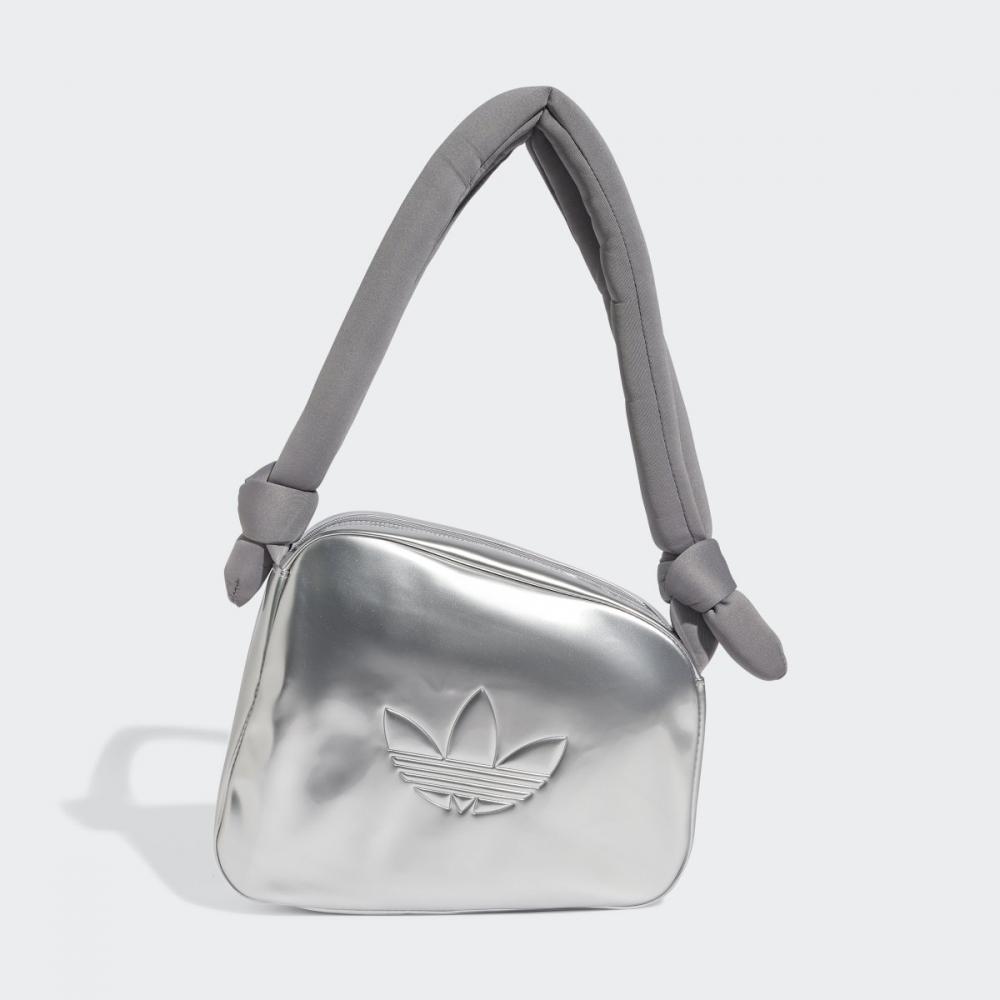 Adidas Glossy Enamel Leather Asymmetrical Airliner Bag Jc6016