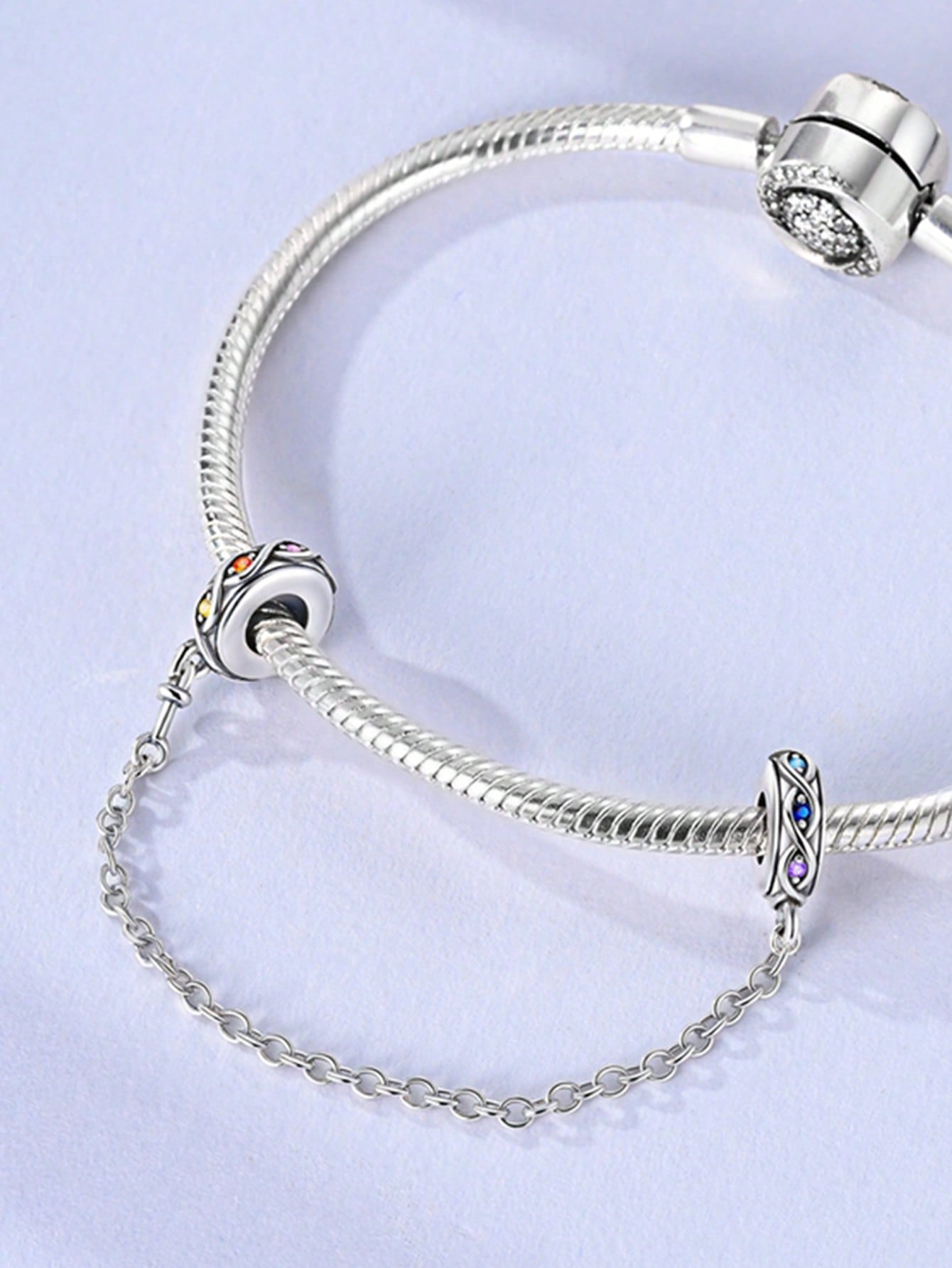 

Charm Plata Copper Colors Summer Flower Fruit Safety Chains Bead Pendants For Genuine Bracelets For Women DoItYourself Jewellery Love Gifts