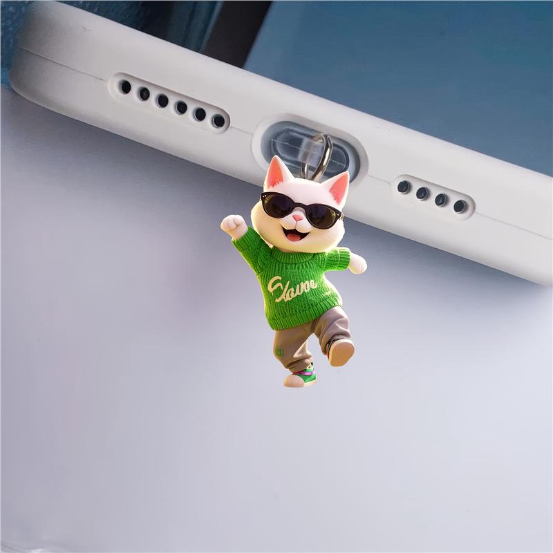 Acrylic Cat Sunglasses Dust Plug